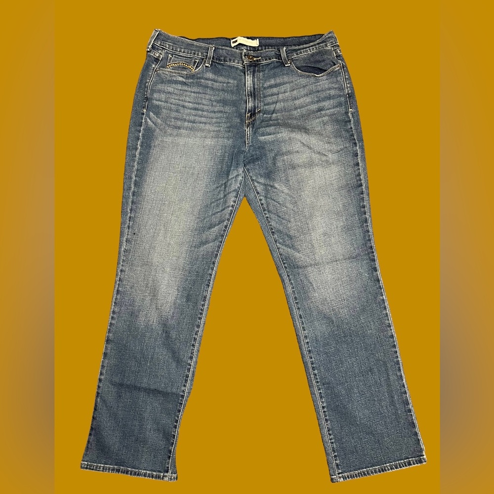 Dark Wash Straight Leg Levi’s 505s